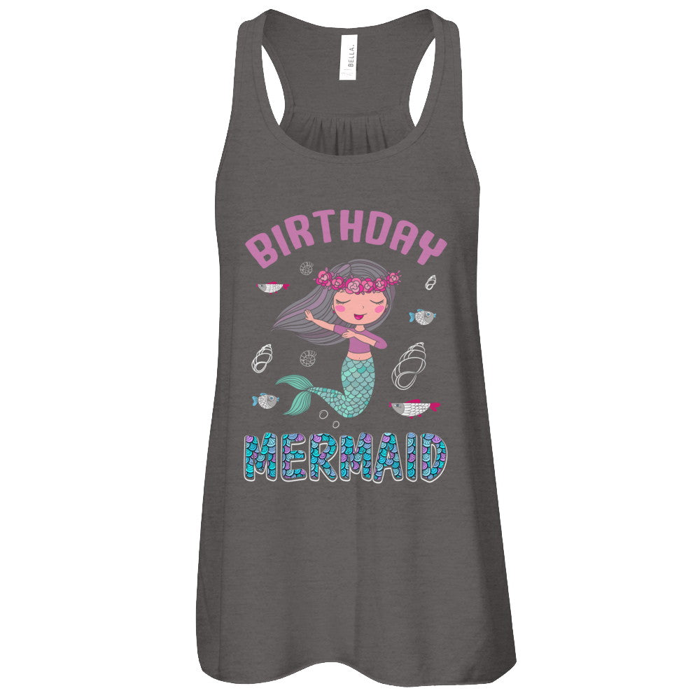 Birthday Mermaid Party Dabbing T-Shirt & Tank Top | Teecentury.com