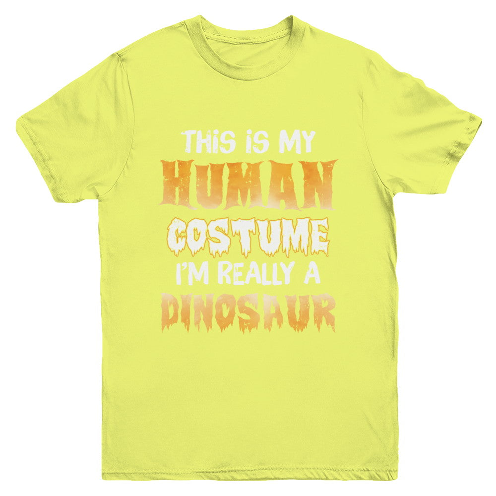 This Is My Human Costume Dinosaur T-Rex Halloween Youth Youth Shirt | Teecentury.com