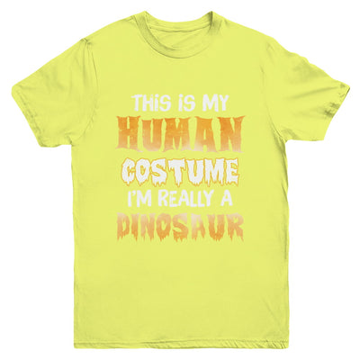 This Is My Human Costume Dinosaur T-Rex Halloween Youth Youth Shirt | Teecentury.com