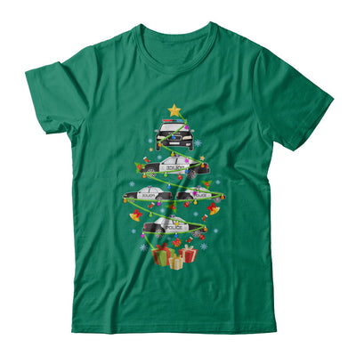 Police Officer Car Christmas Tree Ornament Decor Gift T-Shirt & Sweatshirt | Teecentury.com