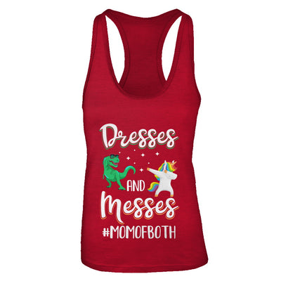 Dresses And Messes Mom Of Both Funny Gift For Mom T-Shirt & Tank Top | Teecentury.com