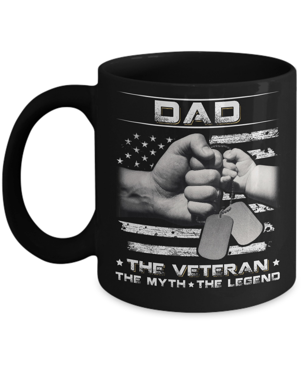 Dad The Veteran The Myth The Legend Mug Coffee Mug | Teecentury.com