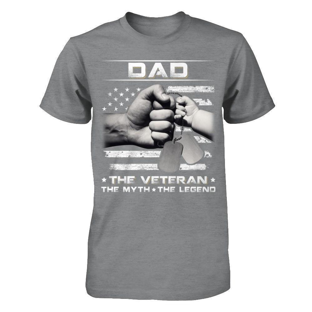 Dad The Veteran The Myth The Legend T-Shirt & Hoodie | Teecentury.com