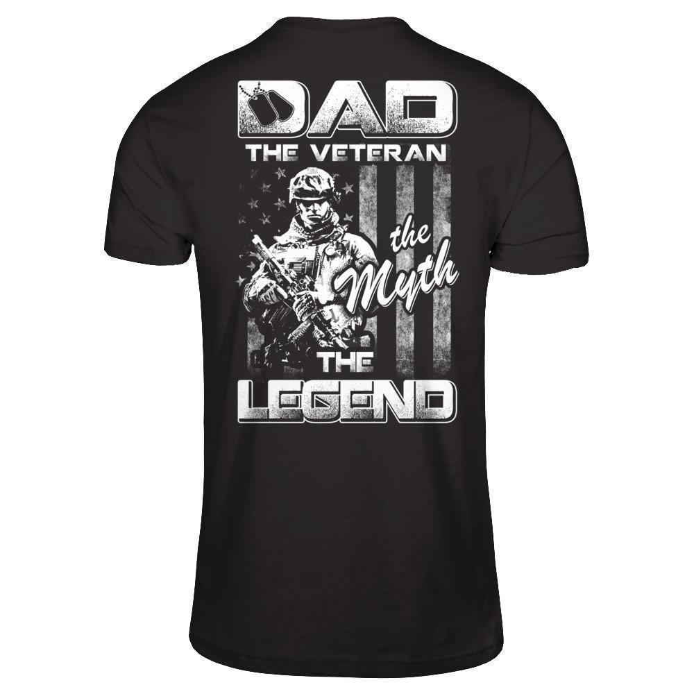 Dad The Veteran The Myth The Legend T-Shirt & Hoodie | Teecentury.com