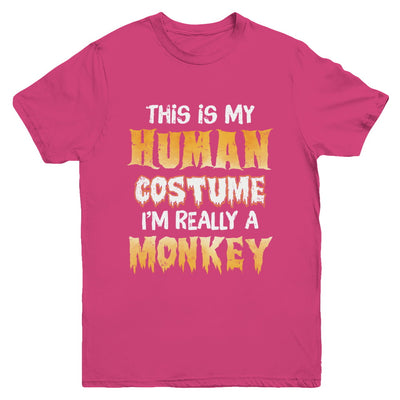 This Is My Human Costume Monkey Halloween Youth Youth Shirt | Teecentury.com