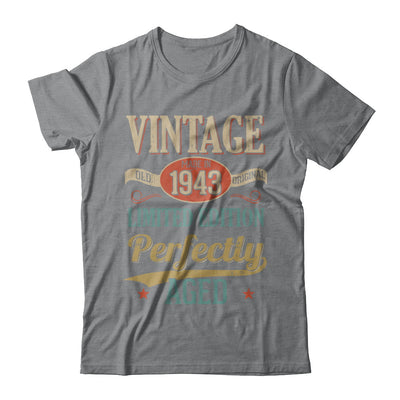 Vintage Premium Made In 1943 79th Birthday Gift T-Shirt & Hoodie | Teecentury.com
