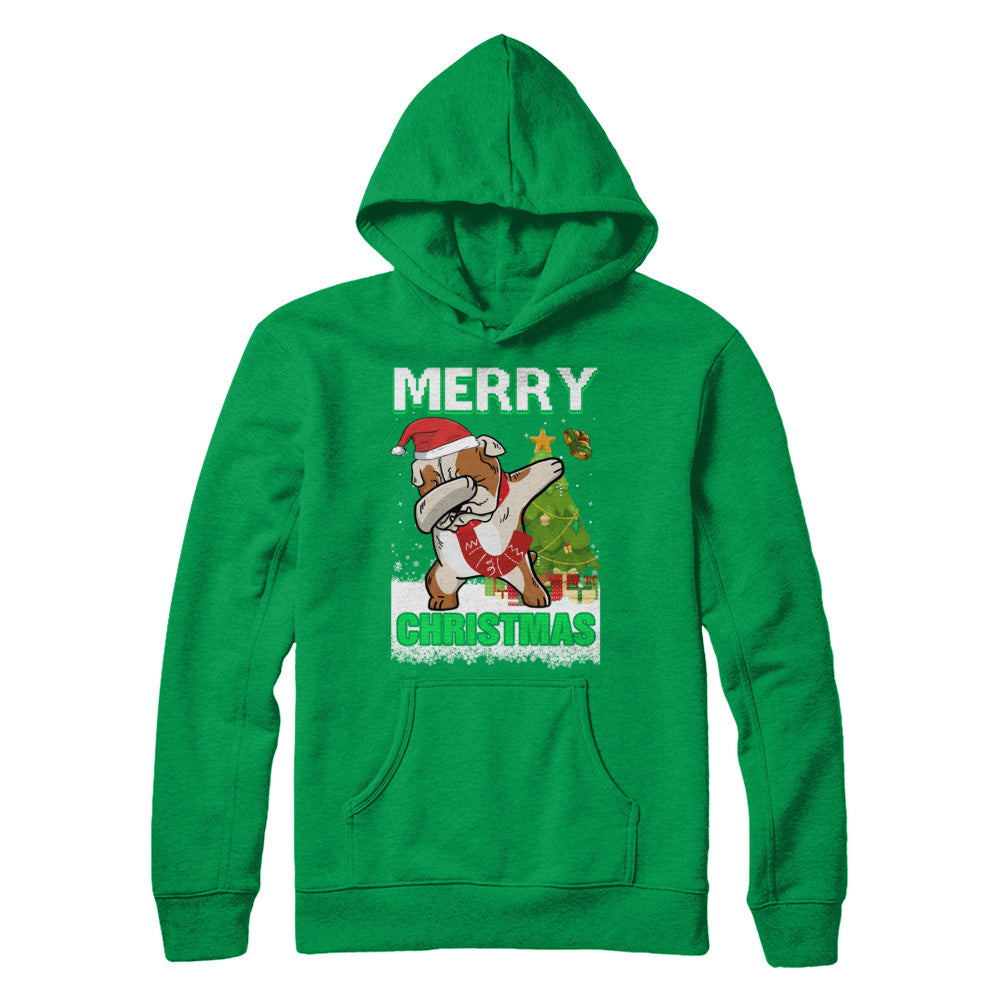 Cute Bulldog Claus Merry Christmas Ugly Sweater T-Shirt & Sweatshirt | Teecentury.com