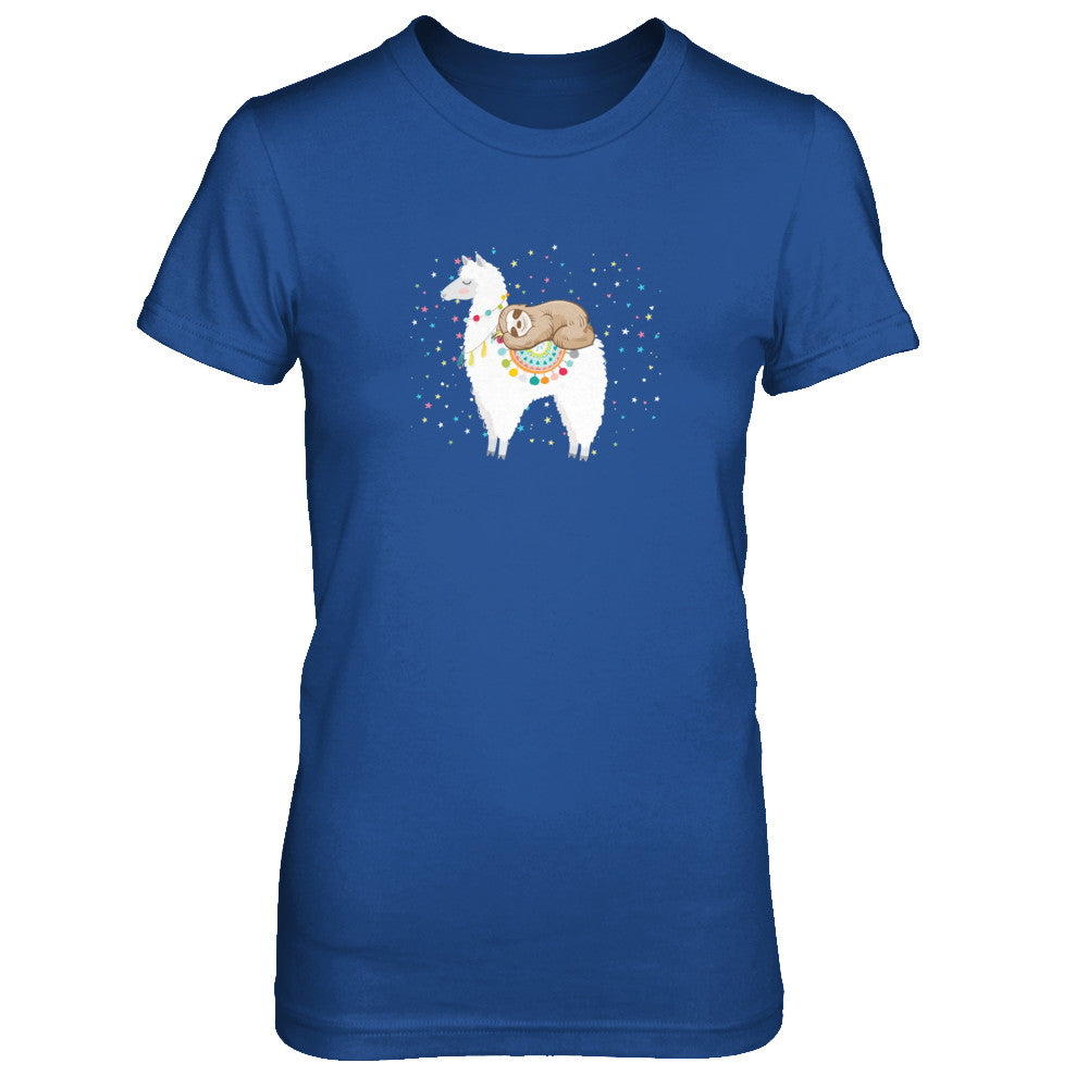 Funny Sloth Riding Llama Lover T-Shirt & Tank Top | Teecentury.com