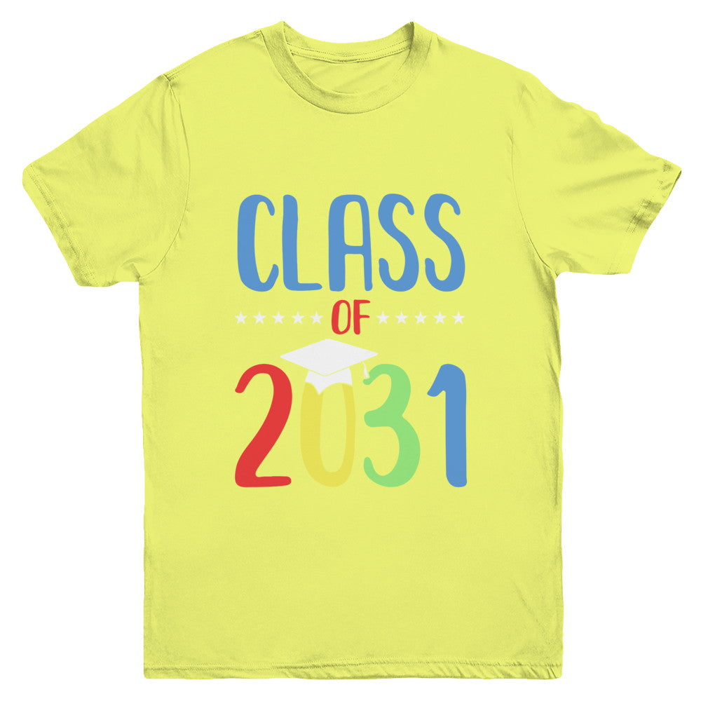 Grow With Me First Day Of School Class Of 2031 Youth Youth Shirt | Teecentury.com