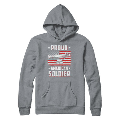 Proud Granddaughter Of A Soldier Army Papa Veteran T-Shirt & Hoodie | Teecentury.com