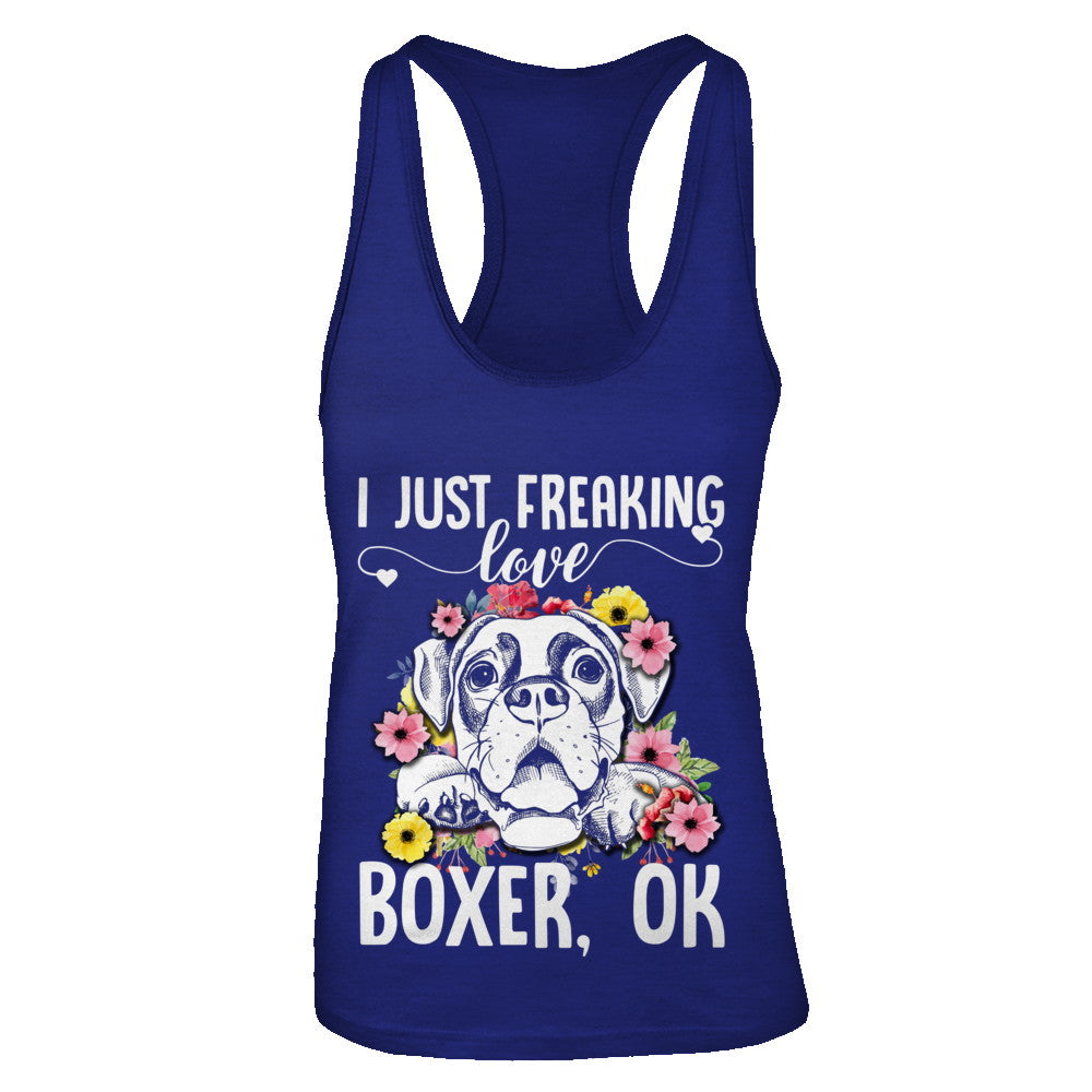 Dog I Just Freaking Love Boxer T-Shirt & Tank Top | Teecentury.com
