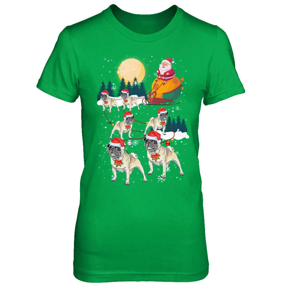 Dog Reindeer Pug Christmas Gift T-Shirt & Sweatshirt | Teecentury.com
