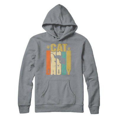 Retro Vintage Daddy Cat Father's Day Gift T-Shirt & Hoodie | Teecentury.com