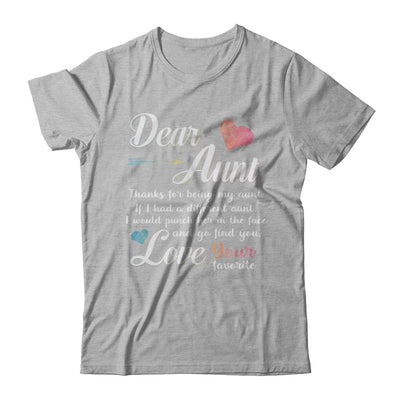 Dear Aunt Thanks For Being My Aunt Gift Christmas T-Shirt & Hoodie | Teecentury.com