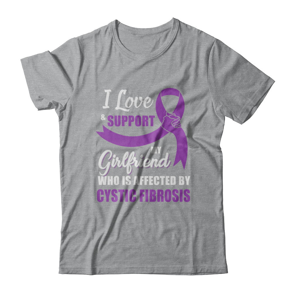 Cystic Fibrosis Awareness Support Purple Girlfriend Boyfriend T-Shirt & Hoodie | Teecentury.com