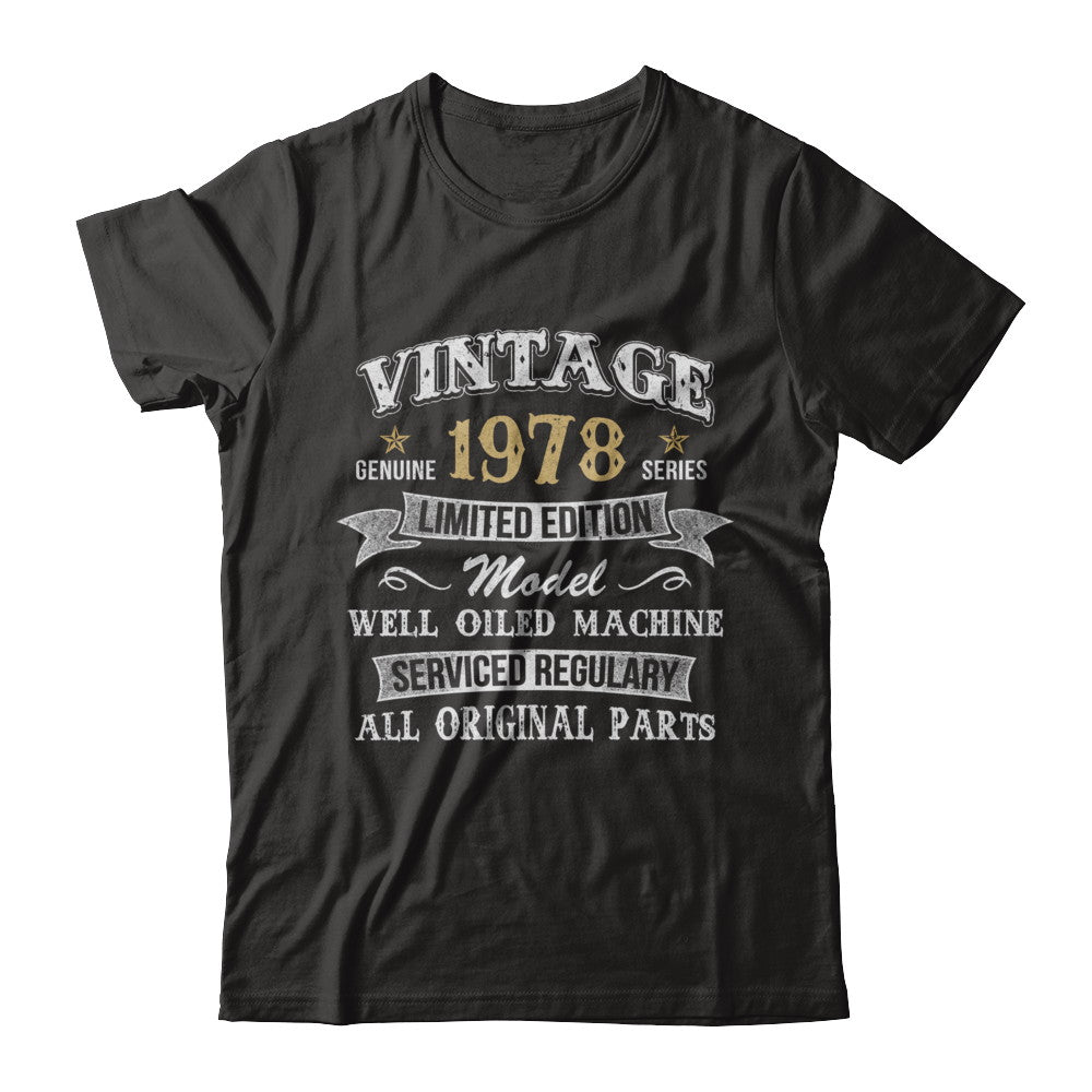 Vintage 44th Birthday Funny 1978 All Original Parts T-Shirt & Hoodie | Teecentury.com