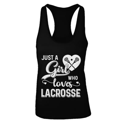 Just A Girl Who Loves Lacrosse T-Shirt & Tank Top | Teecentury.com