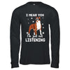 I Hear You I'm Just Not Listening Funny Pitbull T-Shirt & Hoodie | Teecentury.com
