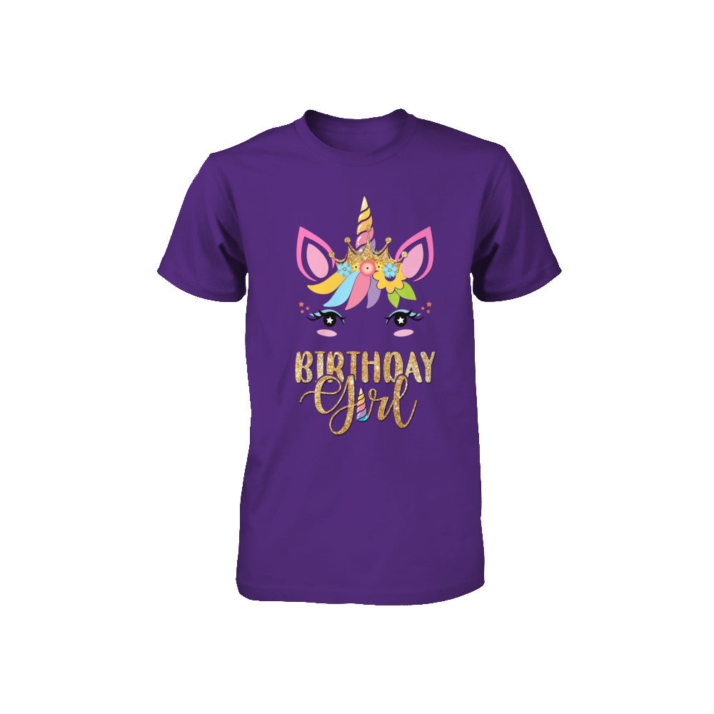 Cute Unicorn Girl Daughter Birthday Gift Youth Youth Shirt | Teecentury.com