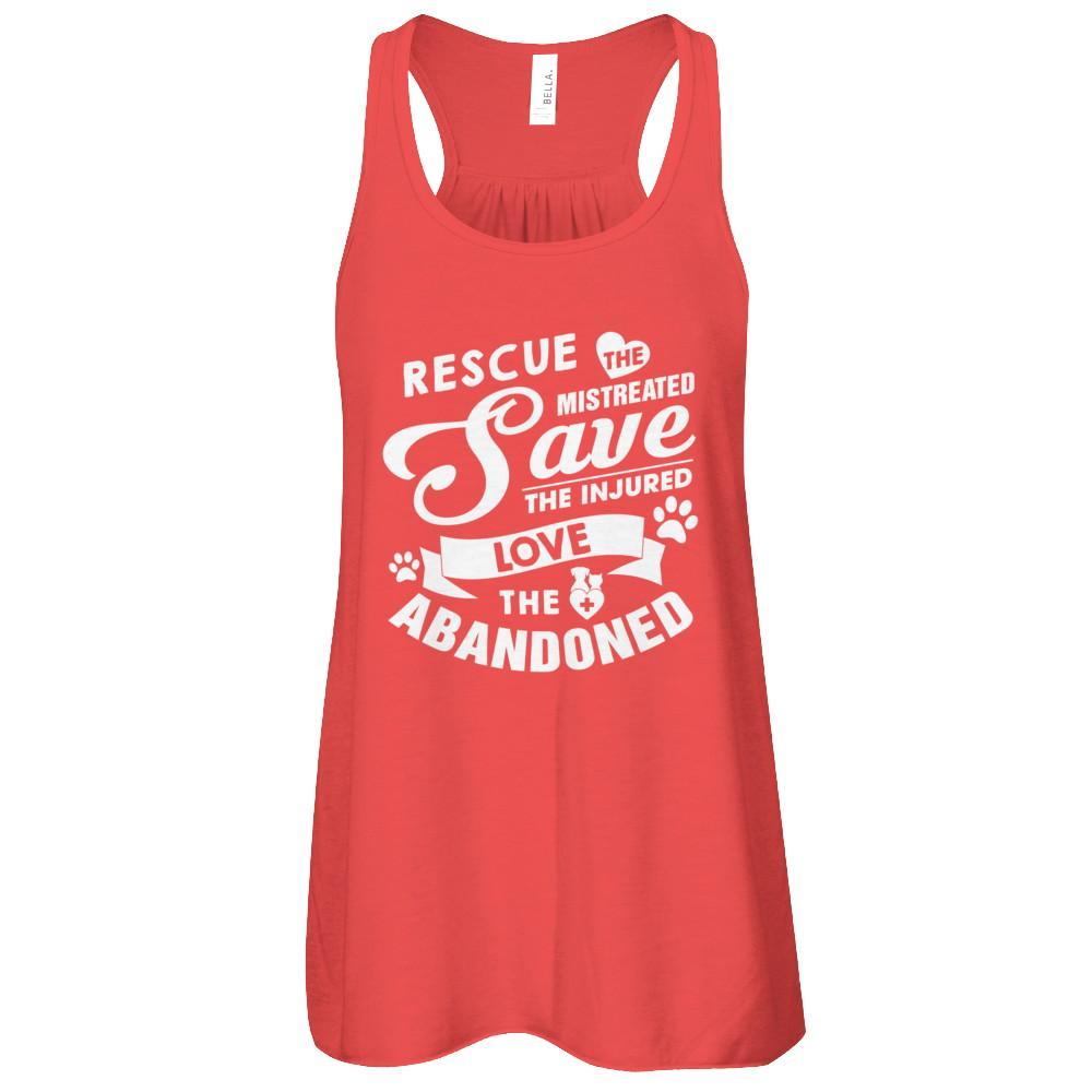 Rescue Save Love Animal Dog Lover Cat Lover Veterinarian T-Shirt & Tank Top | Teecentury.com
