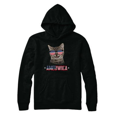 Ameowica 4Th Of July Party Meow Cat American Flag T-Shirt & Hoodie | Teecentury.com