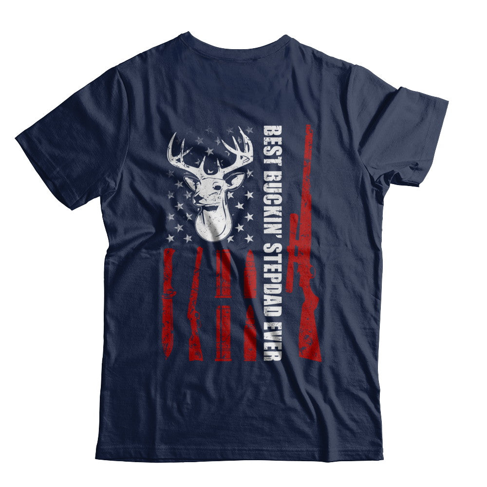 Best Buckin' Stepfather Ever Deer Hunting Stepdad Fathers Day T-Shirt & Hoodie | Teecentury.com