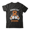 Boxing knock out Leukemia Awareness Support T-Shirt & Hoodie | Teecentury.com