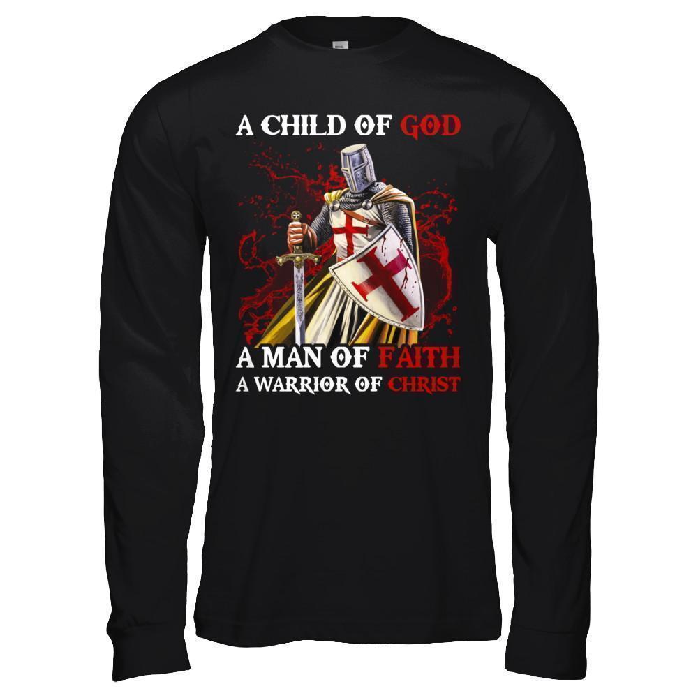 Knights Templar A Child Of God A Man Of Faith A Warrior Of Christ T-Shirt & Hoodie | Teecentury.com