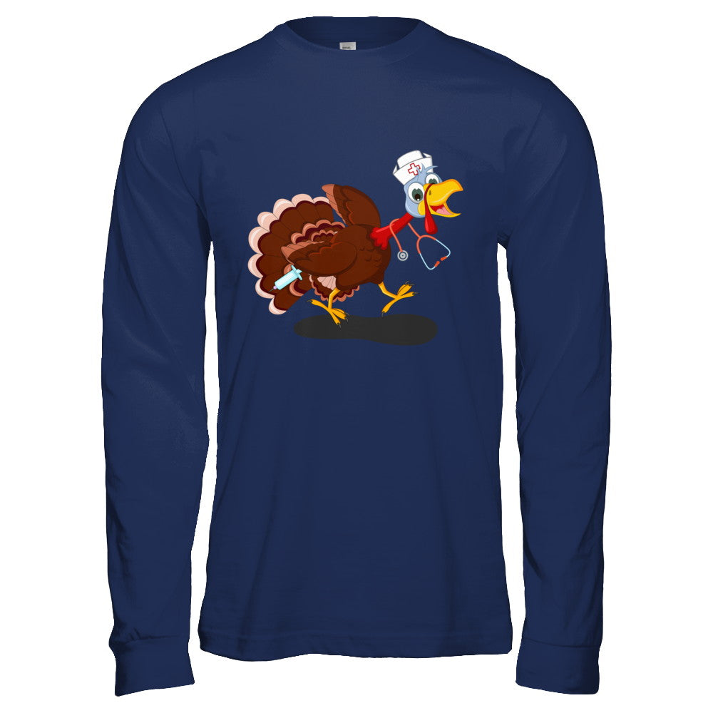 Nurse Turkey Funny Thanksgiving Day T-Shirt & Hoodie | Teecentury.com