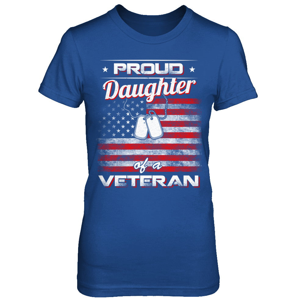 Proud Daughter Of A Veteran T-Shirt & Hoodie | Teecentury.com