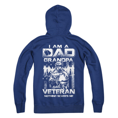 I Am A Dad Grandpa And A Veteran Nothing Scare Me T-Shirt & Hoodie | Teecentury.com