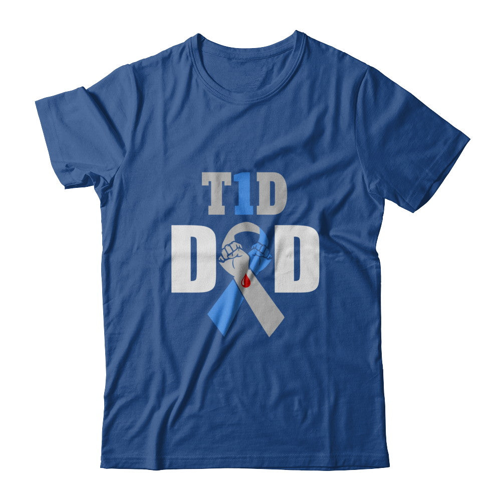 Diabetes awareness T1D Proud Type 1 Diabetes Dad T-Shirt & Hoodie | Teecentury.com