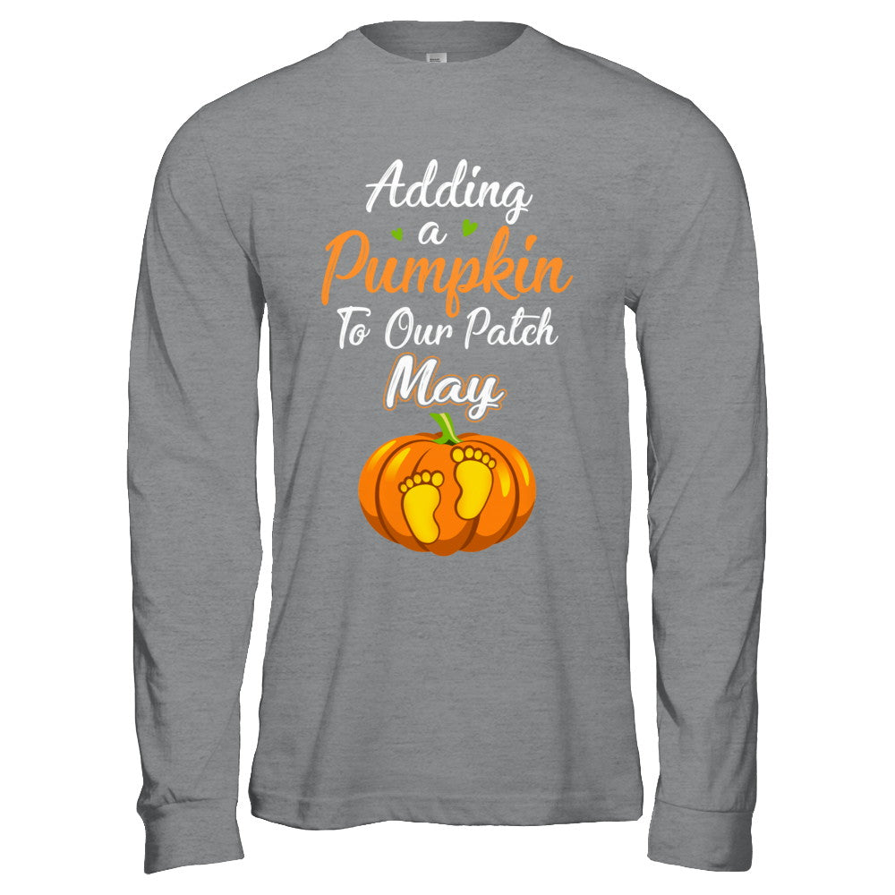 Halloween Pumpkin Pregnancy Mom Due Date In May 2022 T-Shirt & Hoodie | Teecentury.com