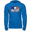 Lacrosse Helmet Crossed America Flag T-Shirt & Hoodie | Teecentury.com