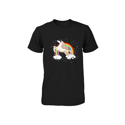 Funny Sloth Riding Unicorn Lover Youth Youth Shirt | Teecentury.com