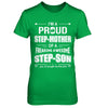 I'm A Proud Step-Mom Of Awesome Step-Son Mothers Day T-Shirt & Hoodie | Teecentury.com