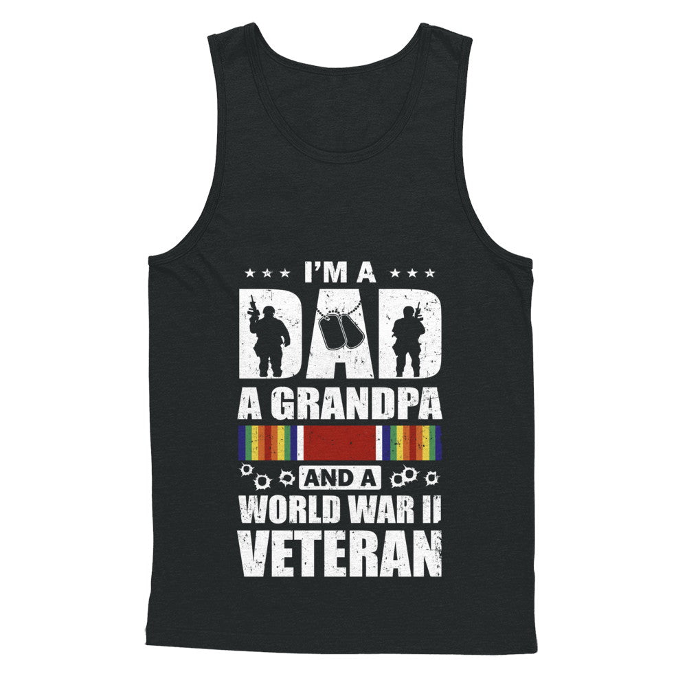 A Dad A Grandpa And A World War II Veteran Fathers Day T-Shirt & Hoodie | Teecentury.com
