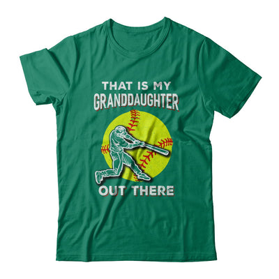 That's My Granddaughter Out There Softball Grandma Papa T-Shirt & Hoodie | Teecentury.com