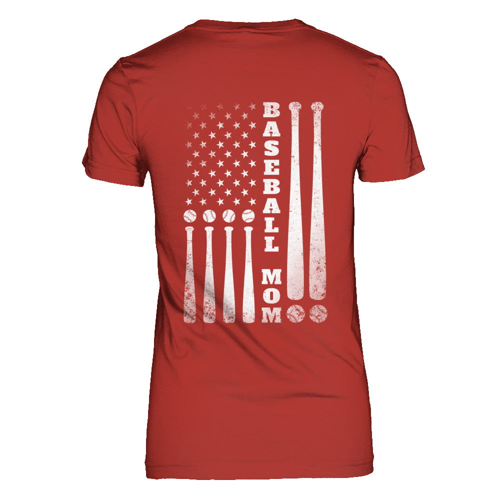American Flag Vintage Baseball Mom Mother's Day T-Shirt & Hoodie | Teecentury.com