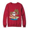 Funny Santa Surfing Hawaiian Summer Christmas T-Shirt & Sweatshirt | Teecentury.com