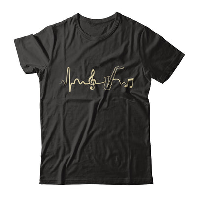 Saxophone Heartbeat Musician T-Shirt & Hoodie | Teecentury.com