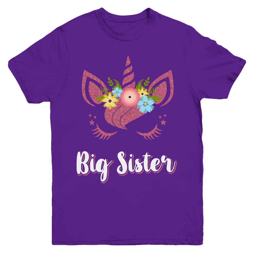 Unicorn Big Sister I'm Going To Be A Big Sister Youth Youth Shirt | Teecentury.com