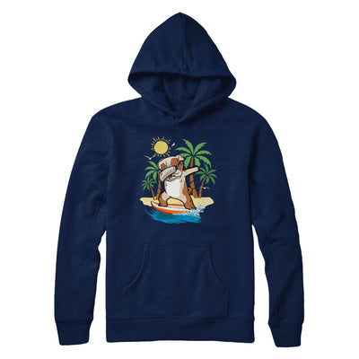 Summer Vacation Dabbing Bulldog Surfing Surfboard Gift T-Shirt & Hoodie | Teecentury.com