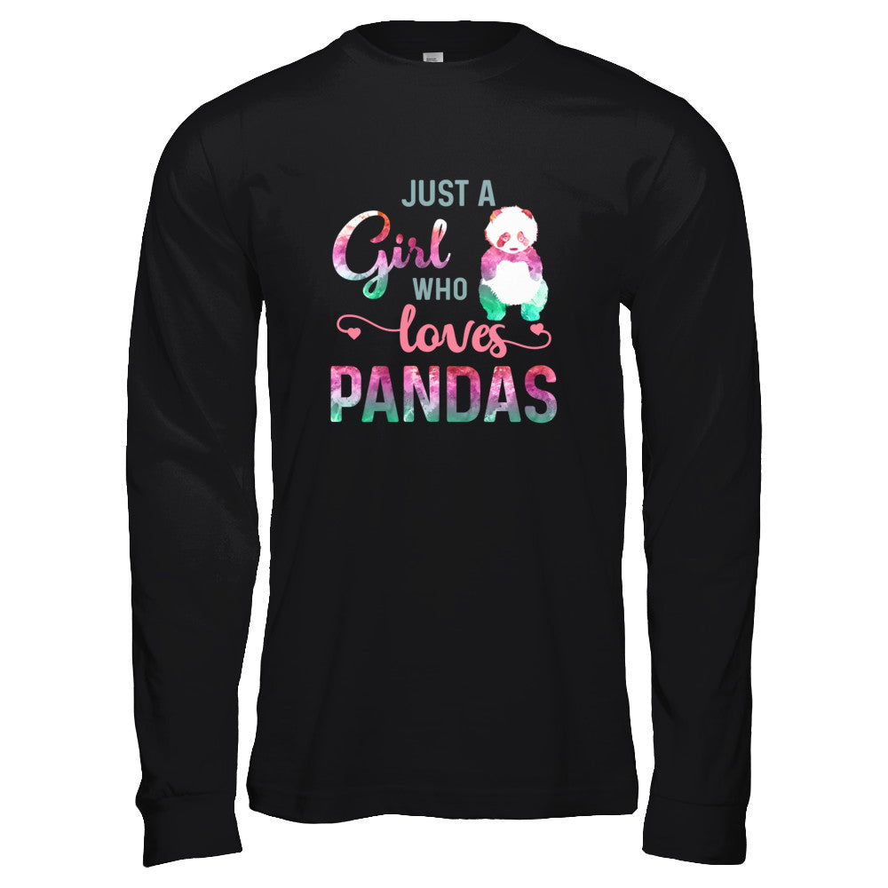 Just A Girl Who Loves Pandas Panda Lover T-Shirt & Tank Top | Teecentury.com
