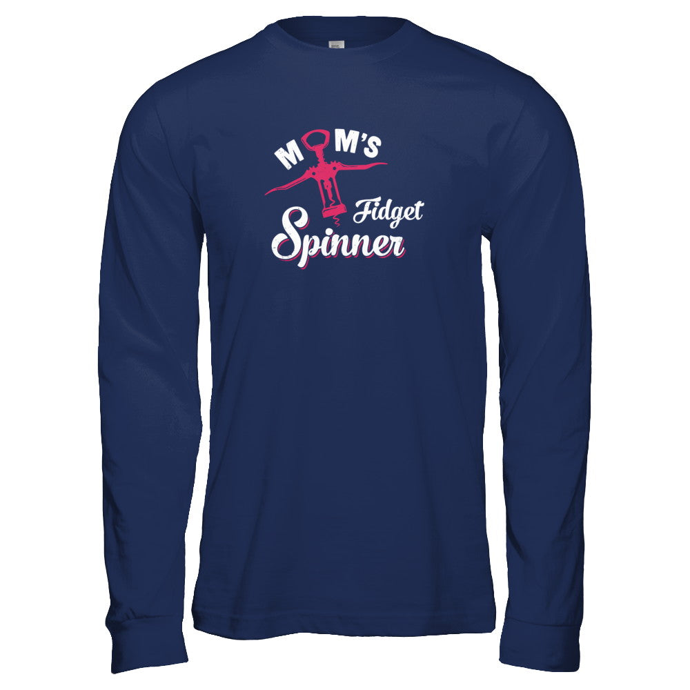 Mom's Fidget Spinner Wine Lover T-Shirt & Tank Top | Teecentury.com