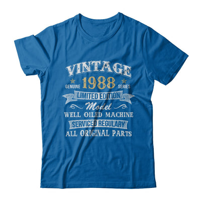 Vintage 34th Birthday Funny 1988 All Original Parts T-Shirt & Hoodie | Teecentury.com