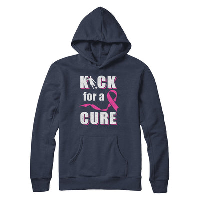 Kick For A Cure Soccer Pink Breast Cancer Awareness T-Shirt & Hoodie | Teecentury.com