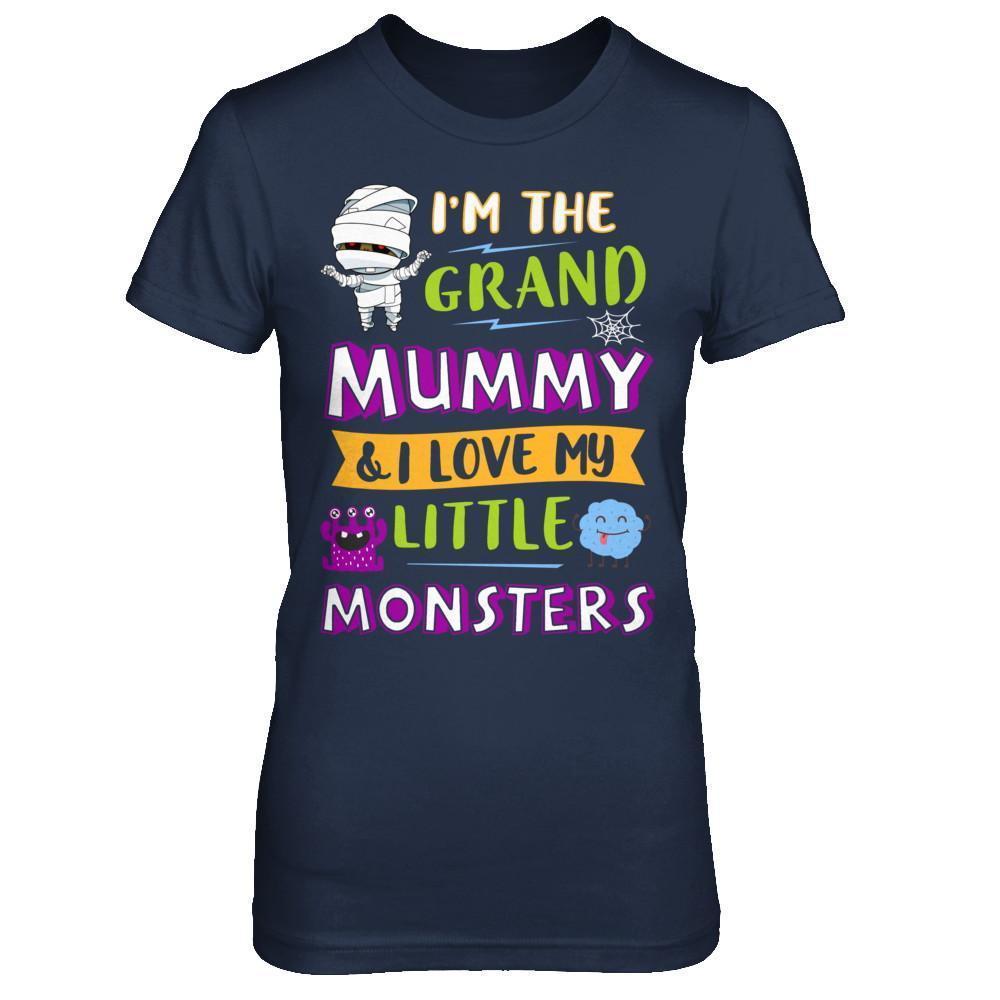Halloween I'm The Grand Mummy And I Love My Little Monsters T-Shirt & Hoodie | Teecentury.com