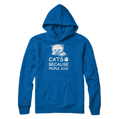 Cats Because People Suck T-Shirt & Tank Top | Teecentury.com