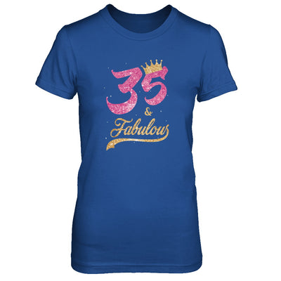 35 And Fabulous 1987 35th Birthday Gift T-Shirt & Tank Top | Teecentury.com